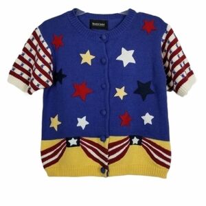 Brandon Thomas Cardigan Sweater Stars and Stripes